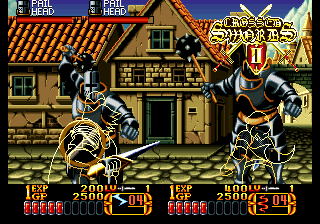 Crossed Swords , SNK Neo-Geo MVS cart. by Alpha Denshi Co., Ltd