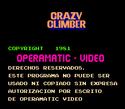 Crazy Climber Operamatic