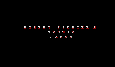 Street Fighter II (Japan)