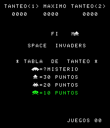 Space Invaders (Spanish)