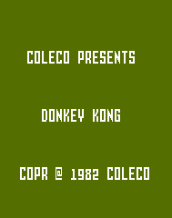Intellivision Donkey Kong