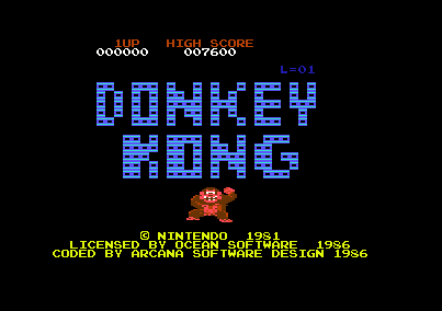 Donkey Kong C64 Ocean