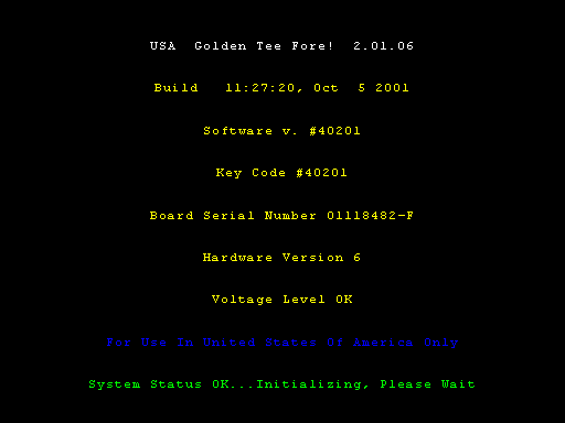 Golden Tee Fore! 2002