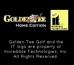 Golden Tee Home Edition