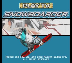 Play TV Snowboarder