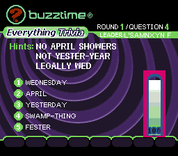 Buzztime Trivia