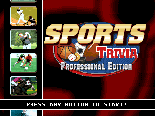 Sports Trivia Professional Edition