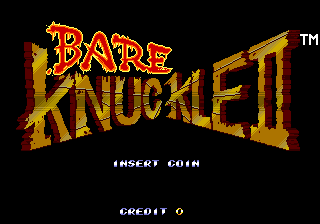 Bare Knuckle II (MegaDrive arcade bootleg)