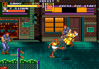 Bare Knuckle II (MegaDrive arcade bootleg)