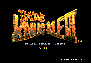 Bare Knuckle III (MegaDrive arcade bootleg)