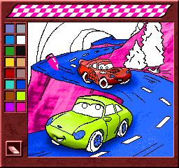 Interactive Coloring Book - Cars