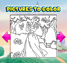 Interactive Coloring Book - Disney Princess