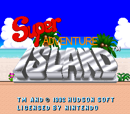 Super Adventure Island title screen